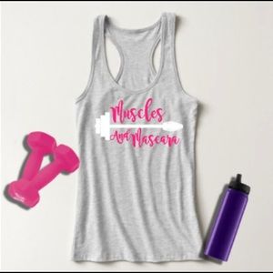 Muscles And Mascara Workout Racer Back Tank Top